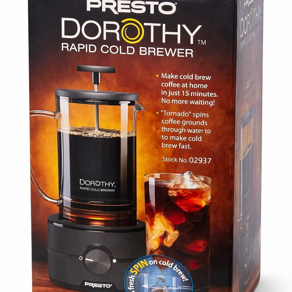 Presto Dorothy Rapid Cold Brew Coffee Maker 02937 NEW Factory Sealed FAST SHIP